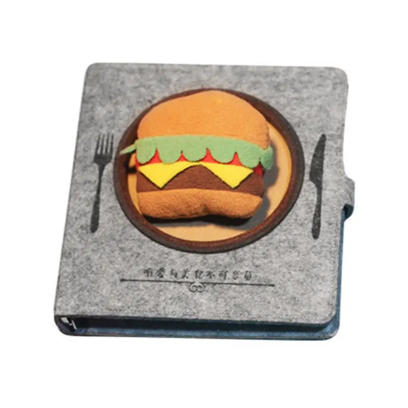 

Creative Hamburger Egg Rice Balls Diary Notebook Notepad Memo Pad Daily Planner Weekly Notes Stationery School Travel