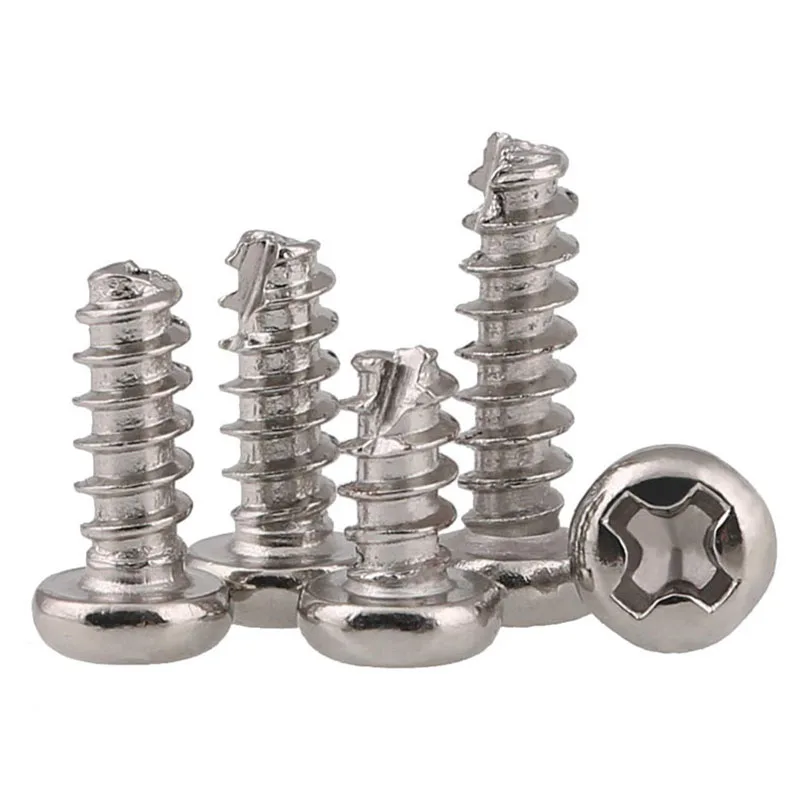 Round Head Screws Nickel / Zinc Plated Self Tapping Phillips Pan Screw M2 2.3-3 | Обустройство дома