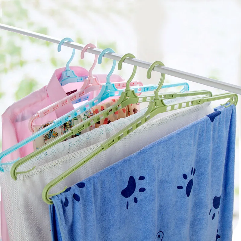 Z1039 Retractable Seemless Clothes Hanger Wet And Dry Dual Purpose Clothes Storage Rack Clothes Rack