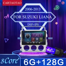 Rádio do carro para suzuki liana android 2006 -2013 vídeo sistema multimídia android 9.0 9