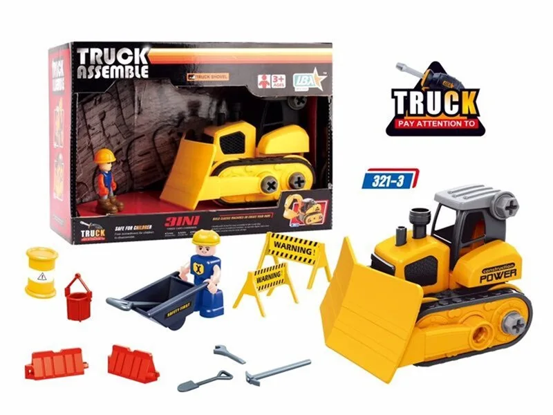 

Disassembly Ice Shovel Car DIY Assembled Disassembly Ice Shovel Car Educational Assembled Engineering Vehicle Educational Buildi