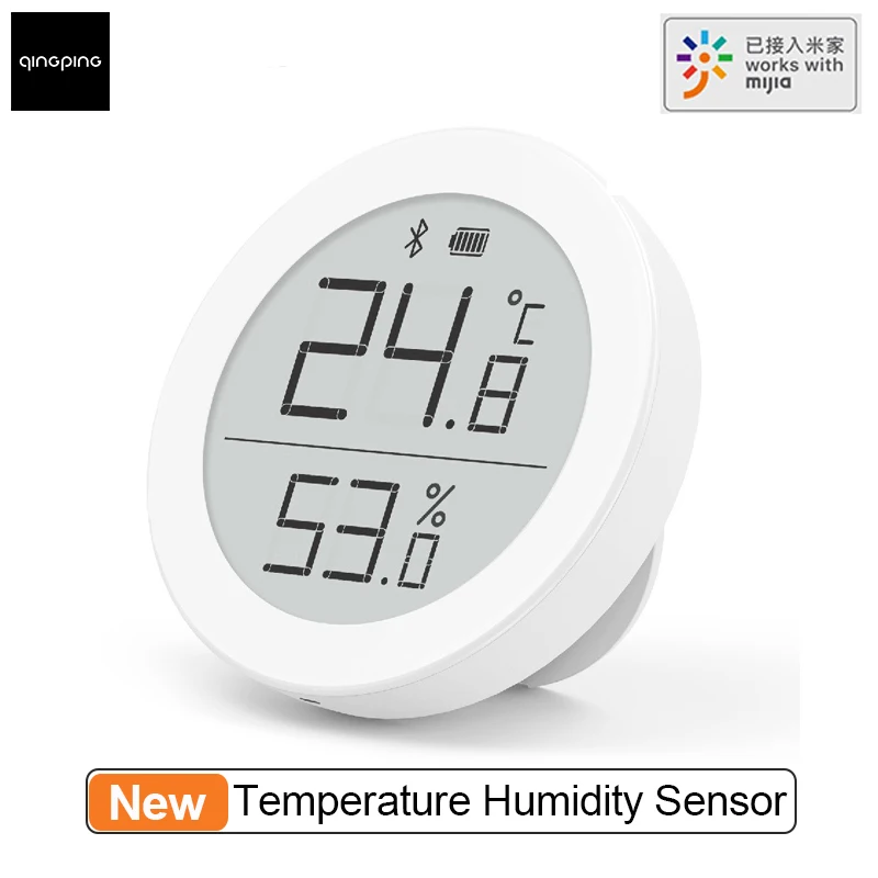 Цифровой термометр с датчиком температуры и влажности Bluetooth 5 0 ЖК