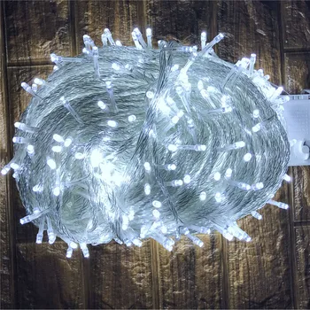 

30-100M Holiday Light Strings AU UK EU Plug 7 Colors Decorative Light for Christmas party wedding Christmas Garlands Outdoor Use