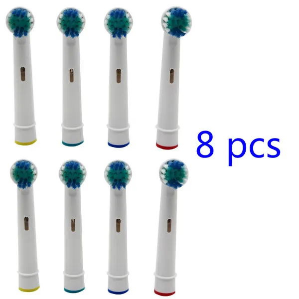 Têtes de brosse à dents de rechange 8 pièces pour poils souples Braun Oral B (8 pièces/2 paquets)