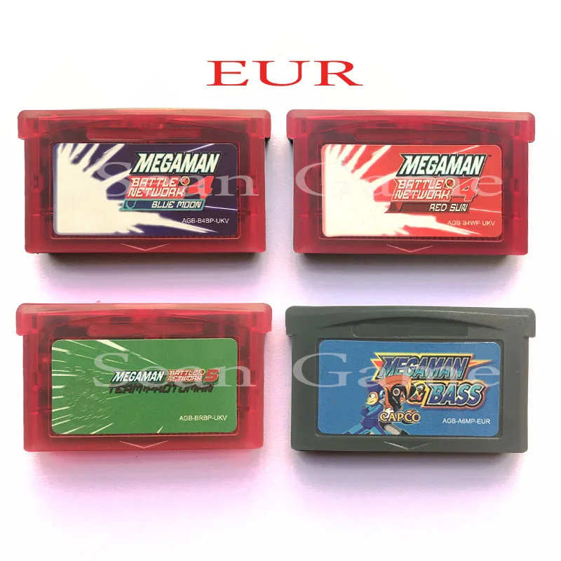 32 Bit EUR портативная консоль видео игровая карта-картридж Megaman/Megaman бас версия первая коллекция