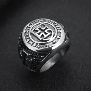 Creative New Style Ethnic-Style Small Animal Wolf Head Men Alloy Ring Cool shi jie