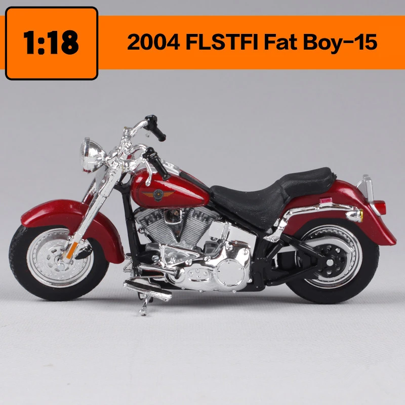 Maisto 1:18 Модель мотоцикла Harley оригинальная Авторизованная модель мотоцикла из сплава игрушечный автомобиль Коллекционирование - Цвет: 2004