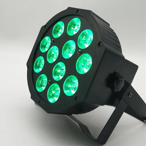 12x18 Вт RGBWA+ UV led Par Светильник 6в1 плоский led dmx512 сценический светильник диско цветные вечерние светящиеся огни рассеянный светильник s