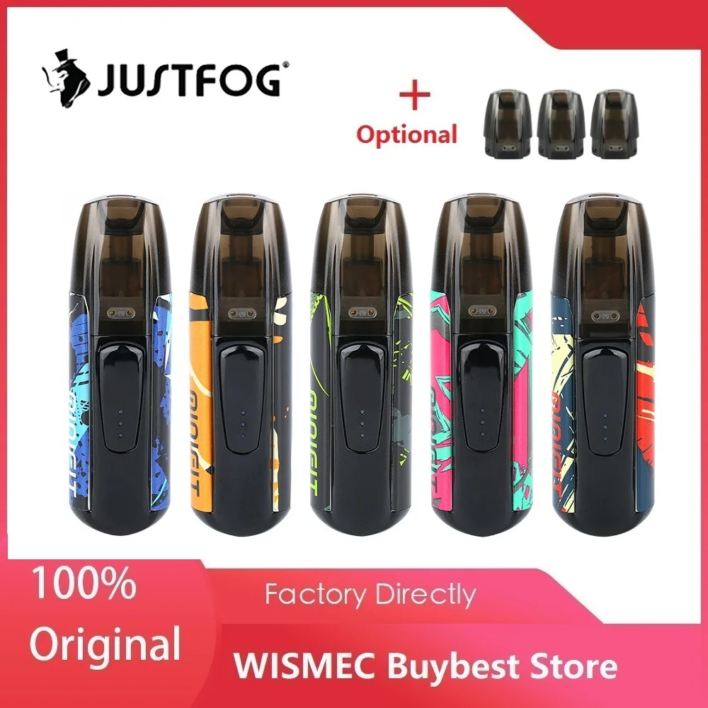 

New Colors Kit JUSTFOG MINIFIT Pod Vape Kit with 370mAh Battery & 1.5ml Cartridge pod system pod vape kit vs Drag Nano/ Kubi