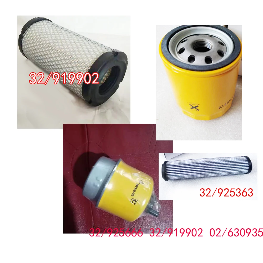 for JCB 8014, 8015, 8016, 8017, 8018 Filter Kit Air, Oil, Fuel, Hyd filter fit Perkins 403C11