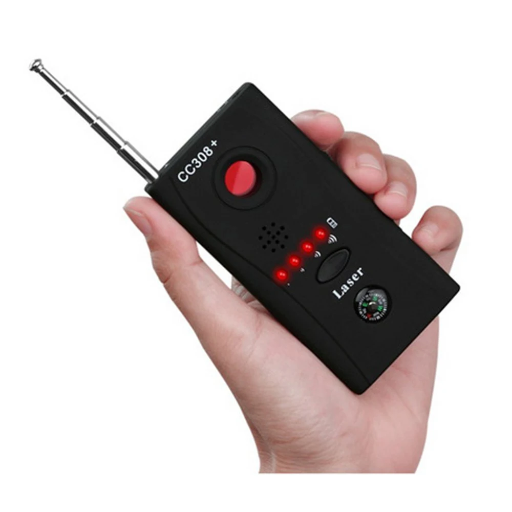 Анти-шпионский детектор ошибок CC308 полный диапазон мини беспроводная скрытая камера Звуковой сигнал GSM Gizli Kamera шпионские устройства Dedektor Finder