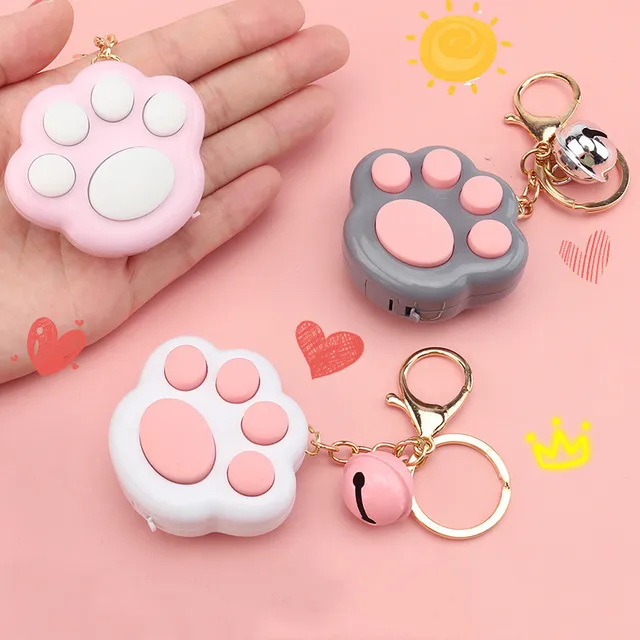 Kawaii Fidget Toys Mini Cat Paw Game Keychain Led Electronic Memory Games for Kids Adults Anxiety Stress Relief Toys Juguetes 2