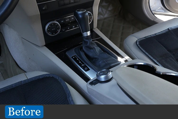 ABS для Mercedes Benz C GLK класс X204 W204 C180 C200 C260 2008-2013 Шестерня отделка для переключения передач рамка наклейка автомобильные аксессуары