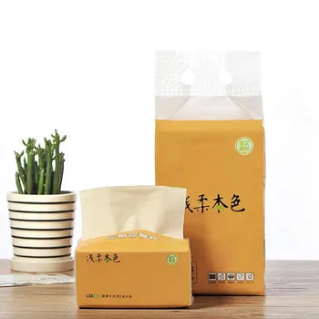 

3pcs Fiber Pumping Paper Household Toilet Paper Wood Color Paper Towel Soft Table Kitchen Pumping Paper Toiletpapier in stock