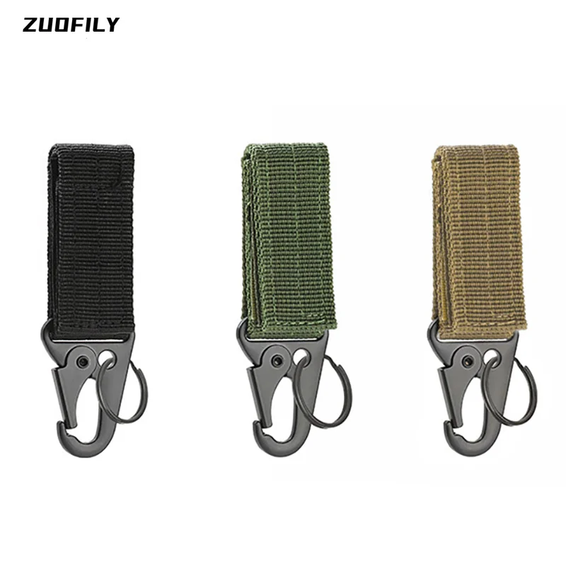 Outdoor Carabiner High Strength Nylon Key Hook MOLLE Webbing Buckle Hanging System