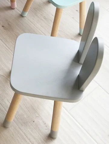 Hot Nordic style wood desk chair for kids cute children furniture high ...