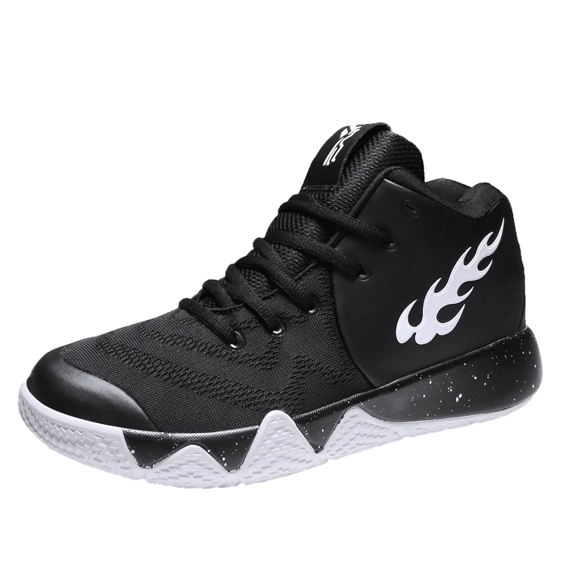 Баскетбольные кроссовки мужские lebron uptempo беговые кроссовки ayakkabi bayan kyrie 4 Кроссовки мужские jordan 11 Ретро zapatillas hombre deportiva - Цвет: Черный