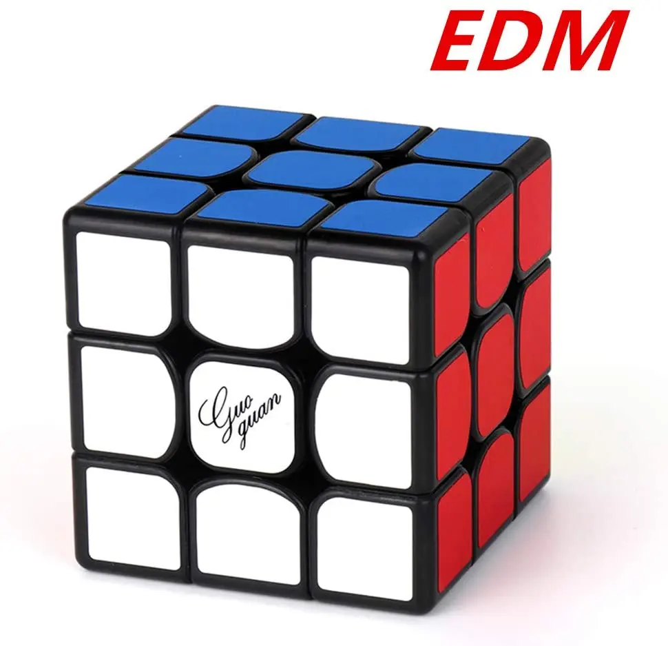Cuber speed Moyu Guoguan Yuexiao EDM Магнитный 3x3 черный скоростной куб головоломка|Головоломки| |