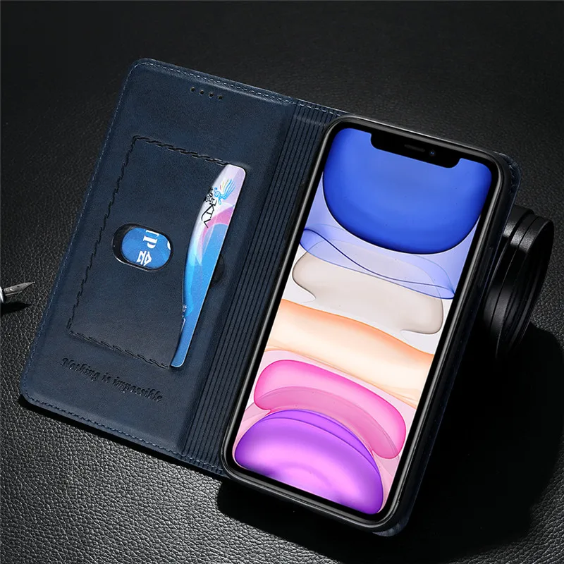 Роскошный флип-Стенд кожаный чехол для телефона для iPhone 11 Ретро Магнитный кошелек держатель для карт чехол для iPhone 11 Pro Max чехол s Coque
