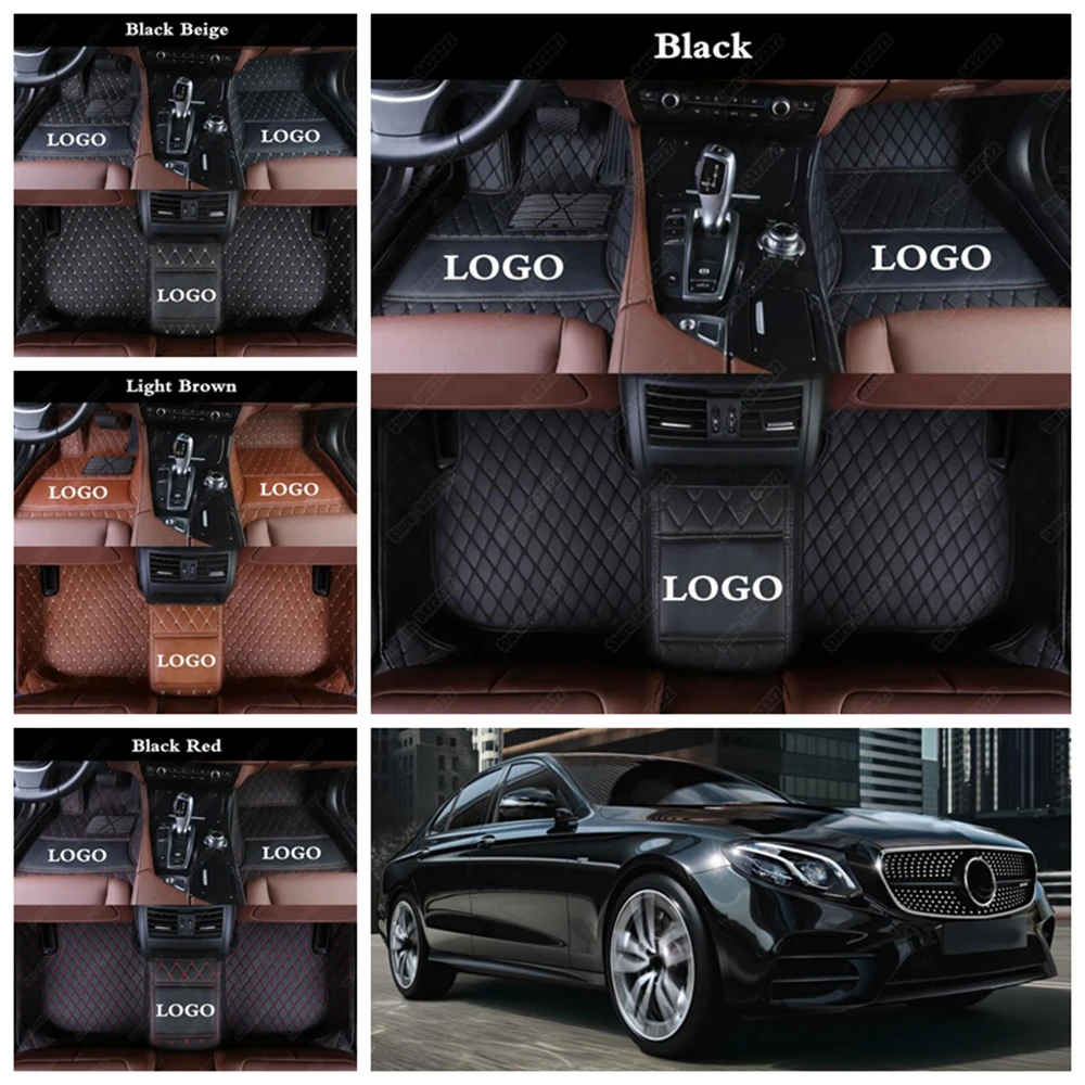 Кожаные Коврики для автомобиля Mercedes Benz E Series E250 E280 E300 E350 E400 E500 E63 AMG W210 W211 W212 W213