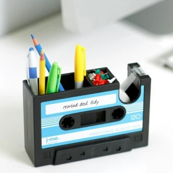 

Creative Pen Holder Pasteable Desk Pencil Organizer Stationery Storage Holders Office Accessories Durable Desktop Storage Boxes