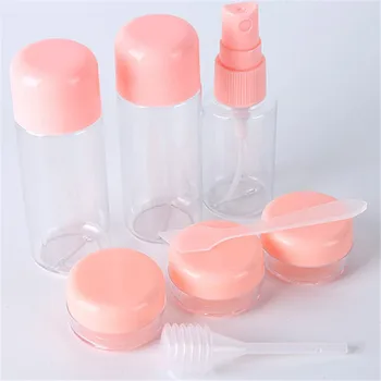 

Makeup Cosmetic Face Cream Pot Bottles Plastic Transparent Make Up Container Bottle Travel Kit Accessories