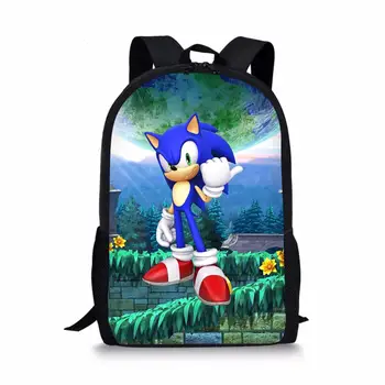 

Sonic the Hedgehog Print School Bags Teenager Schoolbag Cartoon Backpack For Girls Boys Satchel Kids Bag Fashion Mochila Escolar