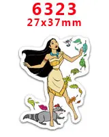 30 шт мультяшный персонаж плоское украшение из смолы PR 16612 - Цвет: 6323