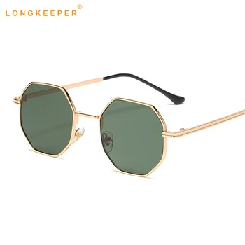 

Classic Vintage Women Polygon Sunglasses Brand Designer Metal Frame Sun Glasses Female Driving Eyewear Oculos De Sol Masculino