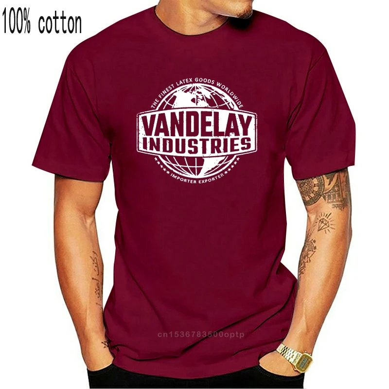 Высококачественная футболка VANDELAY INDUSTRIES с логотипом компании Insignia импортера Seinfeld