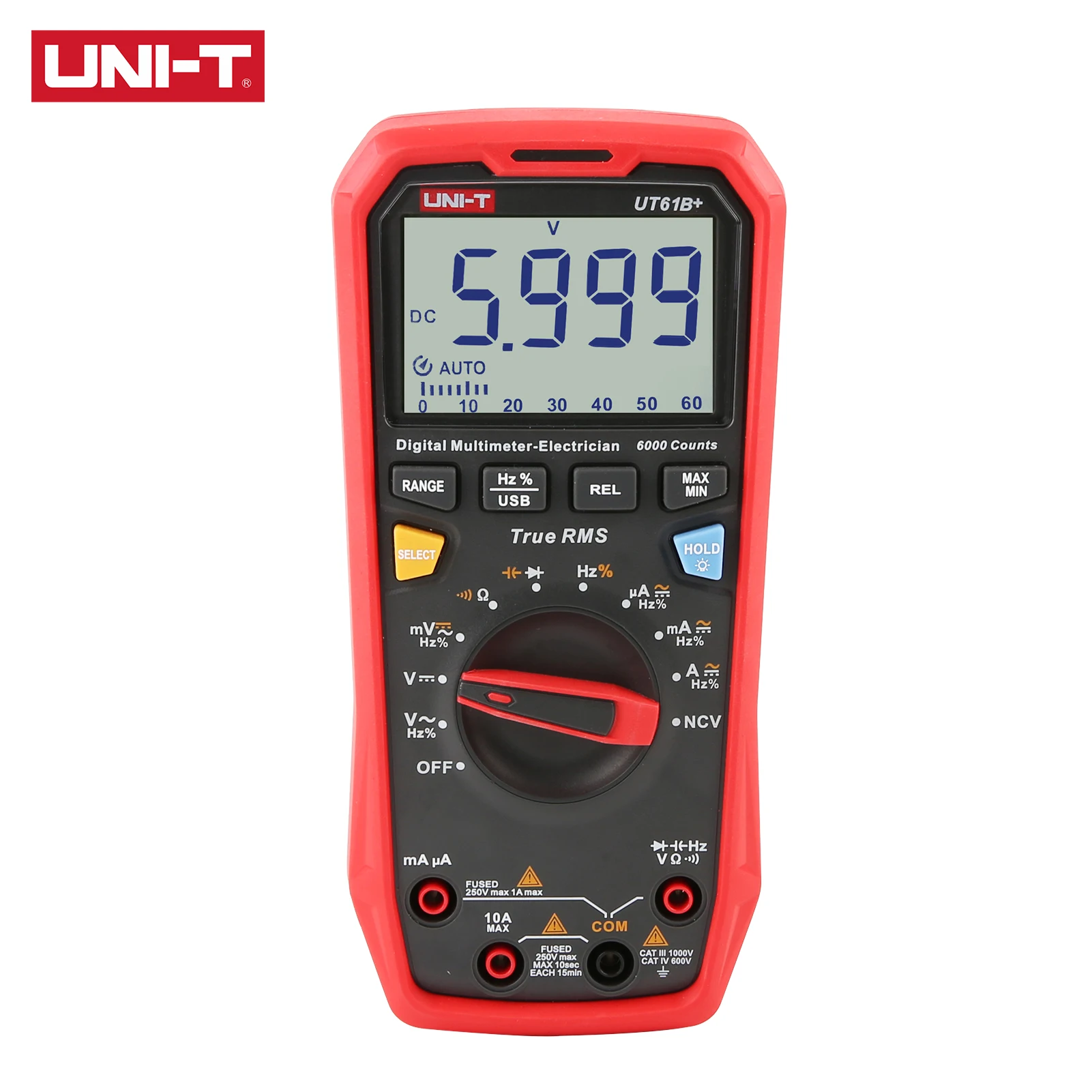 Цифровой мультиметр UNI-T UT61B + 1000 В True RMS измеритель емкости и сопротивления