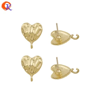 

Cordial Design 100Pcs 12*15MM Jewelry Accessories/Earrings Stud/Heart Shape/Hand Made/Earring Findings/Jewelry Making/DIY Parts