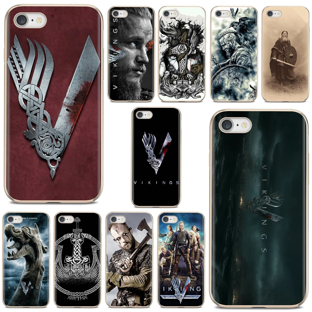 Для Samsung Galaxy Note 3 4 5 8 9 S3 S4 S5 Mini S6 S7 Edge S8 S9 S10 Plus vikings Ragnar Logo Lothbrok мягкий чехол |