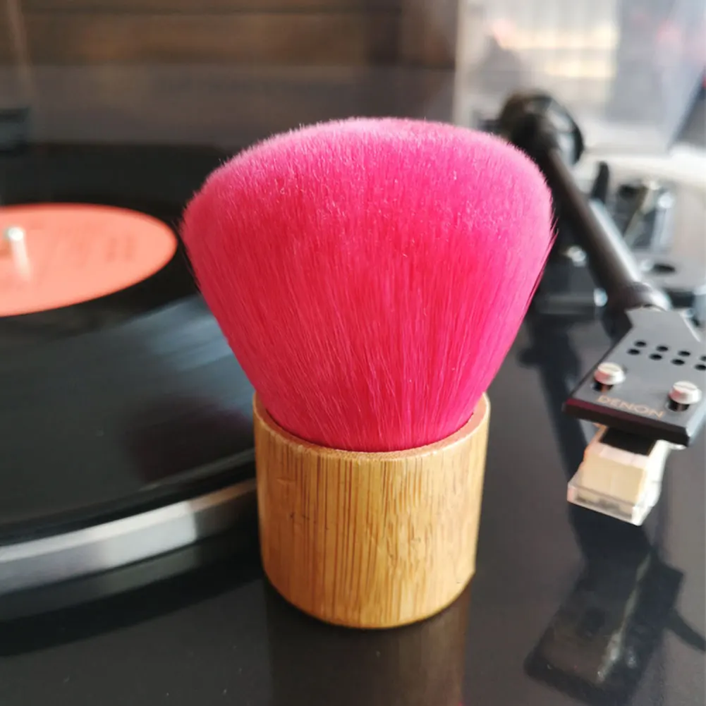

Bamboo Handle Cleaning Brush Soft Turntable Dust Remove Anti Static Audio Discs Mini Portable Handheld CD Album LP Vinyl Record