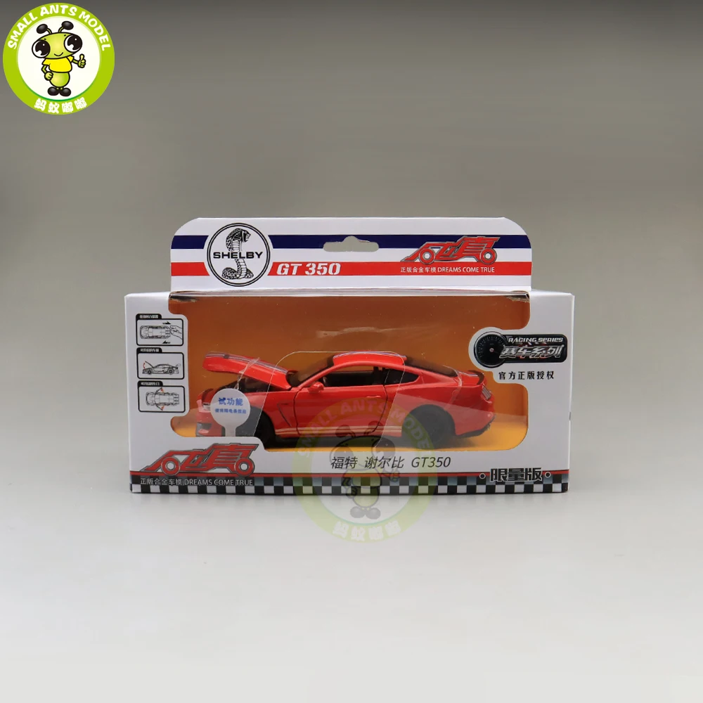 1/32 Ford Mustang Shelby GT350 литая модель автомобиля игрушки Дети Мальчики Девочки Подарки для детей