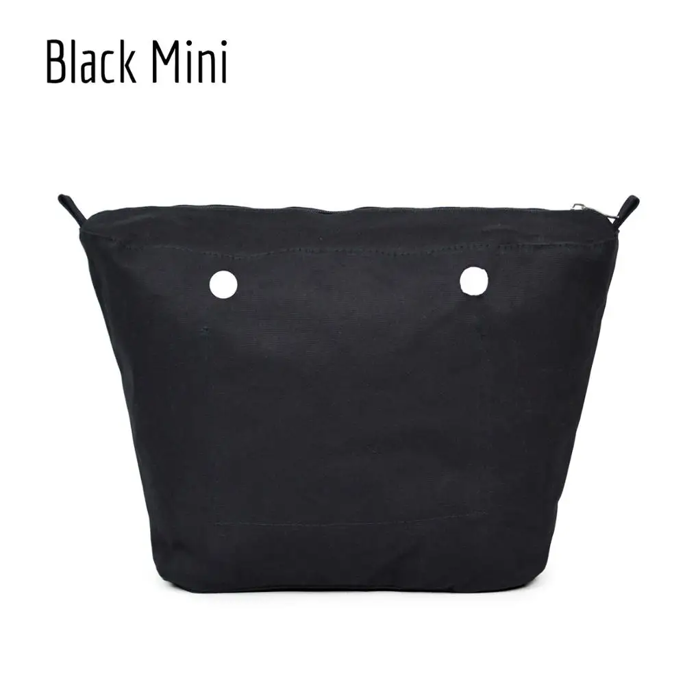 TANQU New Inner Lining Zipper Pocket for Mini Obag Canvas Insert with Inner Waterproof Coating for O Bag 