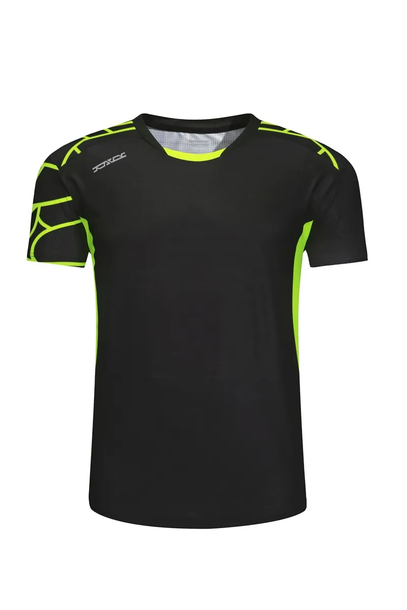 HOWE AO стиль дышащая футболка для бадминтона для мужчин быстросохнущая теннисная футболка с коротким рукавом для мужчин спортивная одежда - Цвет: Черный