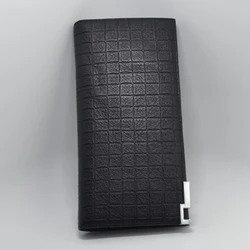 Fashion Design Genuine Leather Long Wallet Men Business Bag Purse Bifold Purse