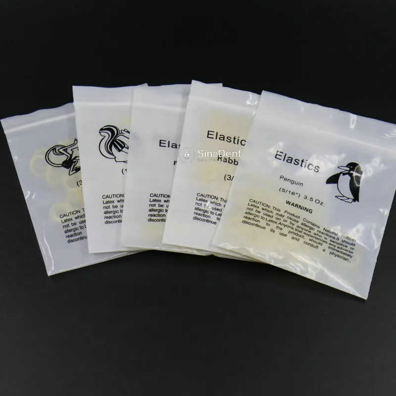 100pcs Dental Elastic Band 5 Sizes Dental Orthodontic Rubber Band Latex