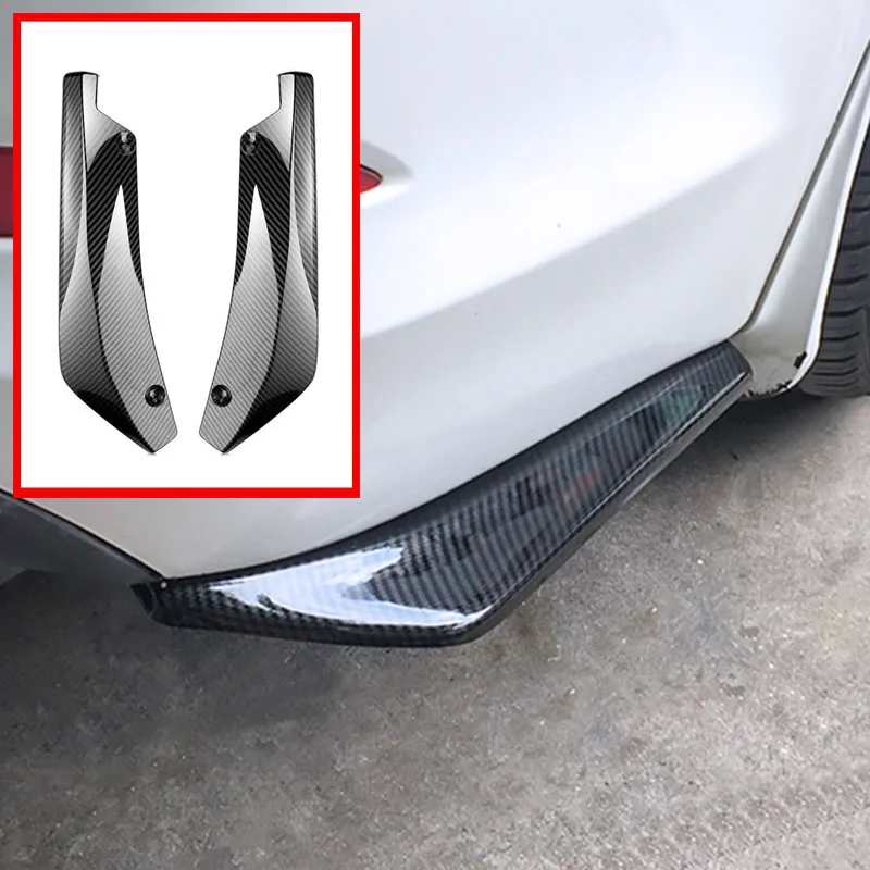 2Pcs Universal Car Rear Bumper Lip 