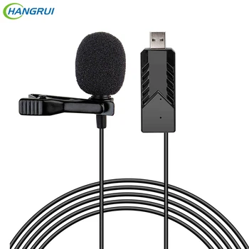 

usb microphone professionnel Lavalier microphones for Laptop PC Computer mic With Clip noise canceling микрофон для компьютера