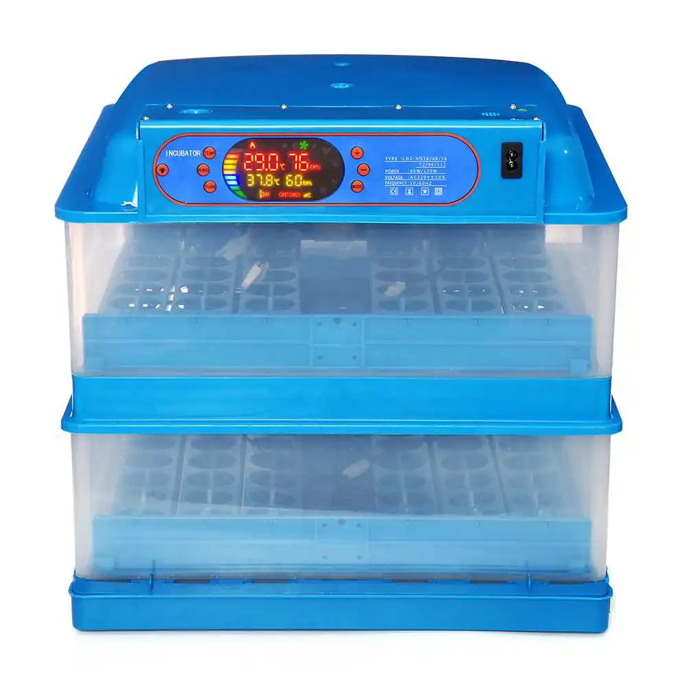 New Incubator 72/ 96 / 112 / 120 s Capacity Temperature Control Digital Display Hatcher Automatic s Turning - Color: 96