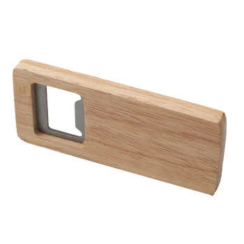 

Hot Fashion Bottle Opener Simple Jar Bottle Wrench Creative Wood Multifunction Square-shaped Can Opener Kitchen Tool