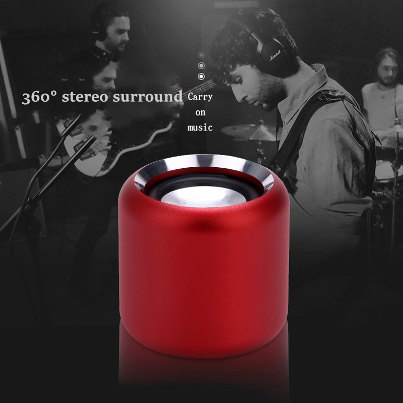 

TWS Interconnection Mini Wireless Bluetooth Speaker High Power stereo sports jogging music Player sound box Caixinha Som F4044