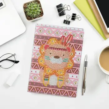 

50 Pages A5 Cross Stitch Sketchbook DIY Special Shaped Diamond Painting Exquisite Workmanship Simple Atmosphere Violin