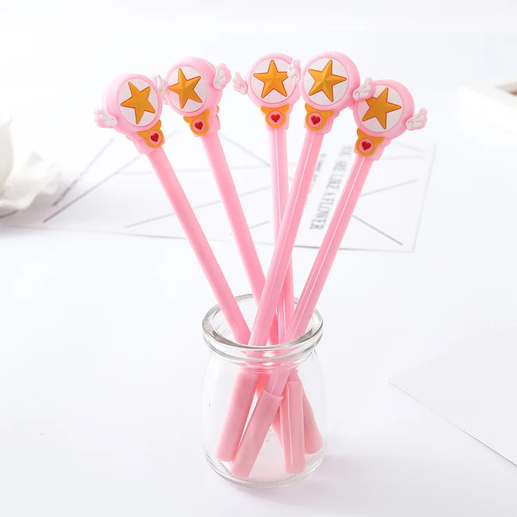 3 шт./лот Angel 0,5 мм черные ручки для школы канцелярские гелевые ручки kawaii школьные принадлежности милые ручки канцелярские гелевые кавайные ручки 040119