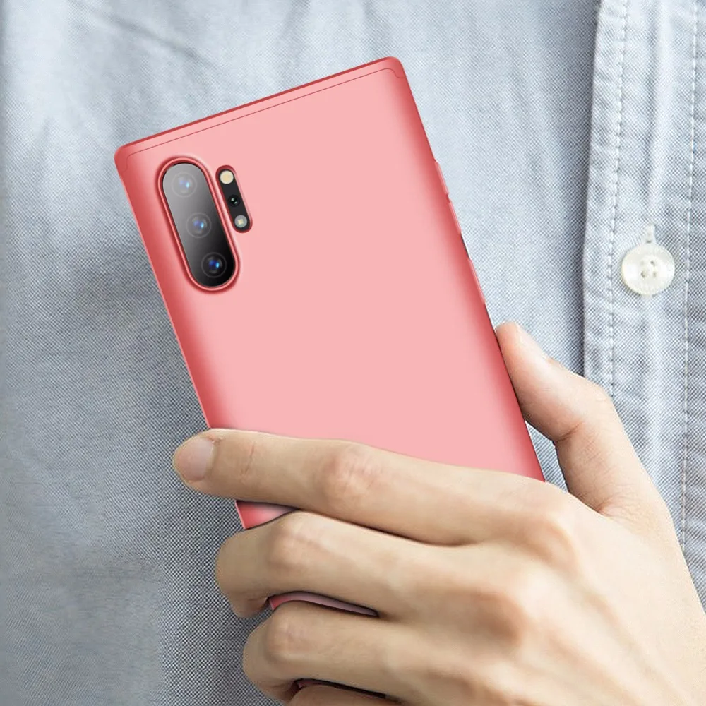 100 шт./лот 360 все включено щит PC модный пластиковый чехол для samsung galaxy Note 8 9 10 10 plus чехол для телефона