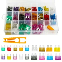 220 шт./компл. Ассорти Автомобильные предохранители Авто Грузовик предохранители для джипа мини Стандартный плавкий предохранитель Наборы с зажимом 2-35A Авто Запчасти для авто