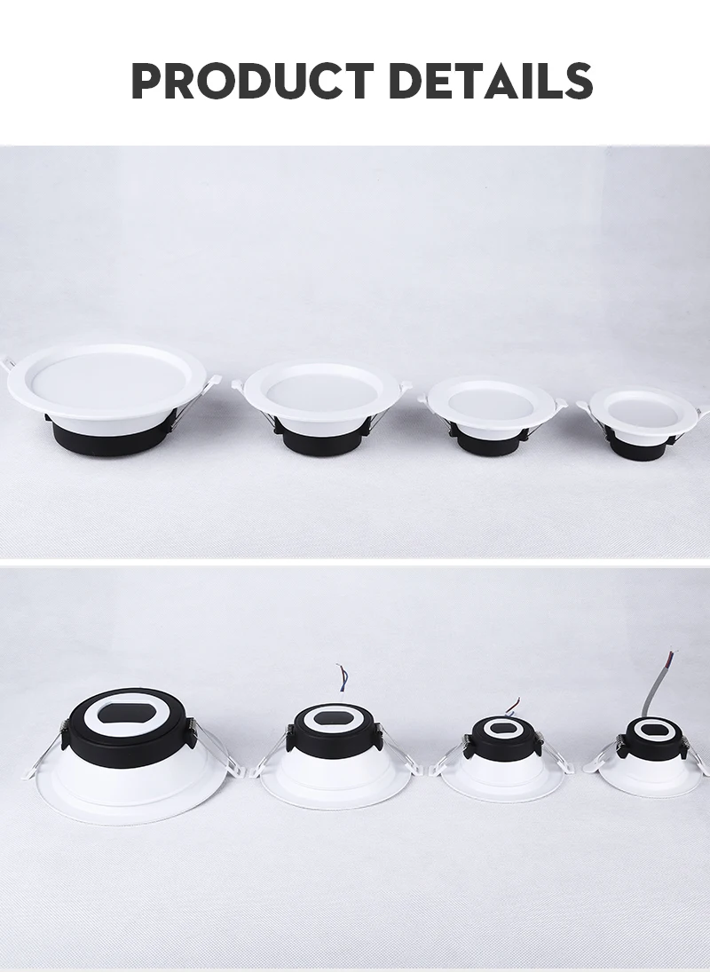 5W 7W 12W 18W AC220V 110V LED Spot Lights Indoor Lighting White/Warm Downlights LED Downlight Recessed Round LED Ceiling Lamp