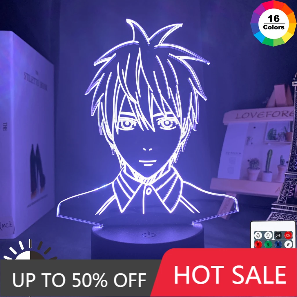 

Anime Kuroko's Basketball Kuroko Tetsuya Figure Led Night Light for Kids Child Boy Bedroom Decor Manga Basketball Gift Desk Lamp